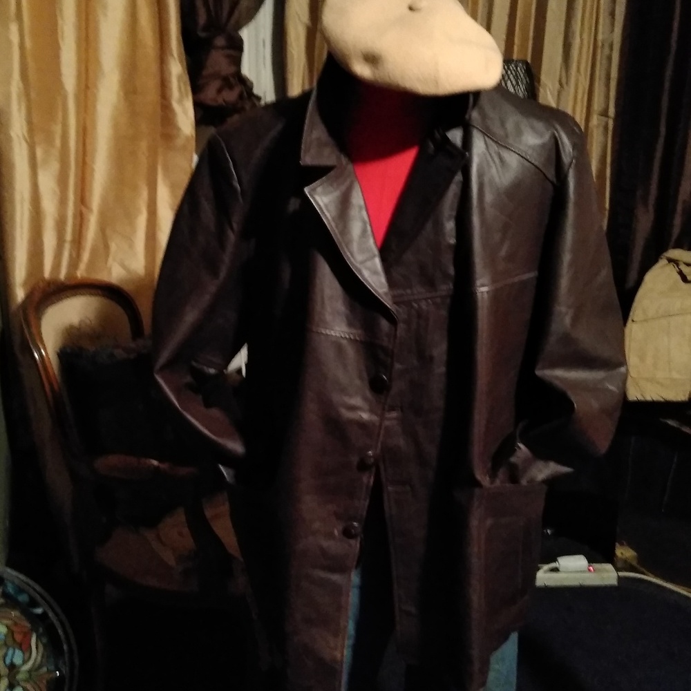 Genuine Men's Vintage Leather Coat